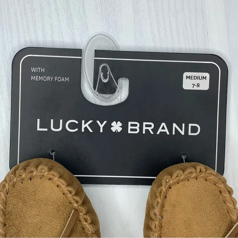 Lucky Brand NWT Kids Mocasines Tan Size 7/8
